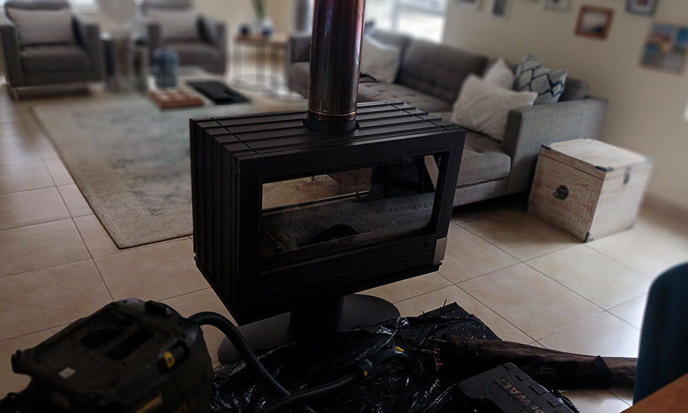 wood burning stove
